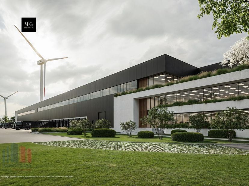 Uitstekend gelegen logistiek magazijn van 7.704 m² met mezzanine van 948 m² en&amp;nbsp;met 290 m² kantoorruimte te huur.<br />
Het modern magazijn met ee
