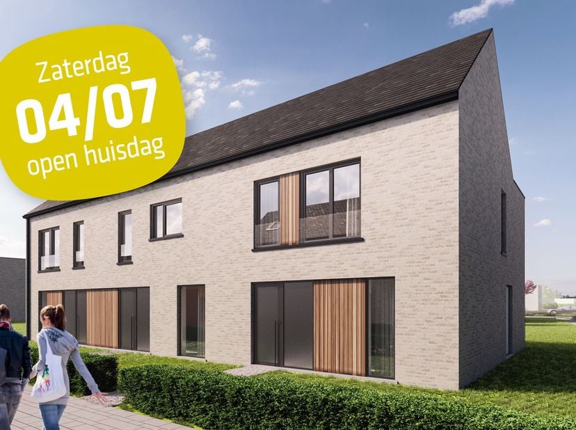 <br />
Deze woning wordt gebouwd in het vernieuwend woonproject ‘Roobaertpark’, een rustige buurt die vernieuwend groen, open en verkeersarm is ingeri
