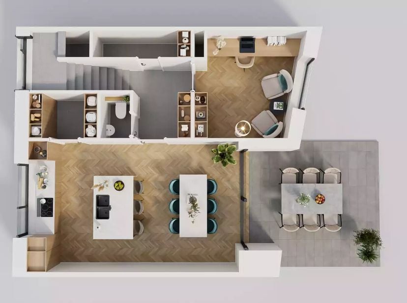 W Residence est un projet de nouvelle construction BEN moderne et innovant, composé de quatre maisons et de onze appartements. Le projet a été conçu a
