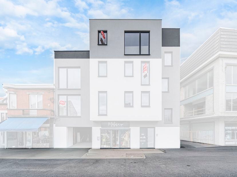 Ontdek dit prachtige appartement van 93 m², gelegen op de bovenste verdieping van een gebouw met lift.  Het bestaat uit een inkomhal, een lichte woonk
