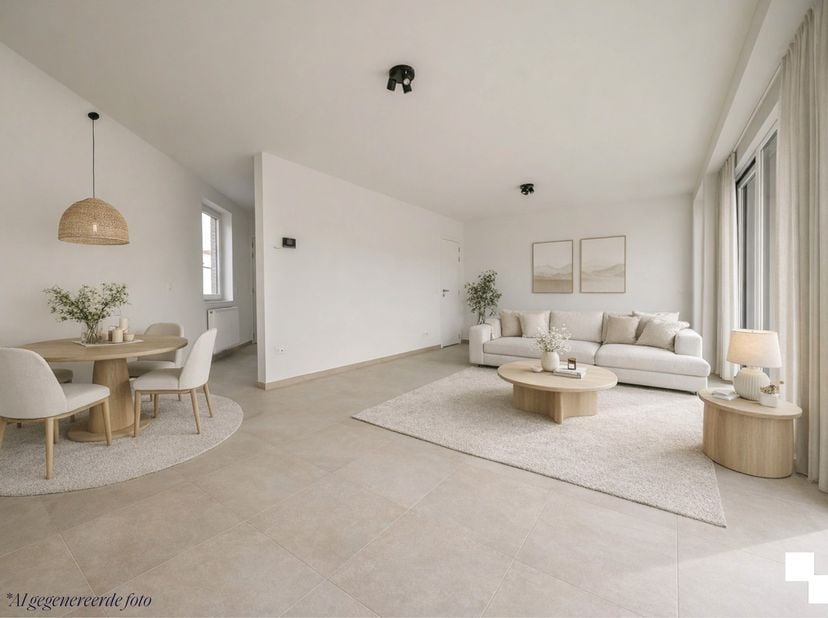 Ontdek dit nieuwe, instapklare tweeslaapkamer appartement op de gelijkvloerse verdieping van residentie 'St. Maertens Veld', beschikkende over een bew
