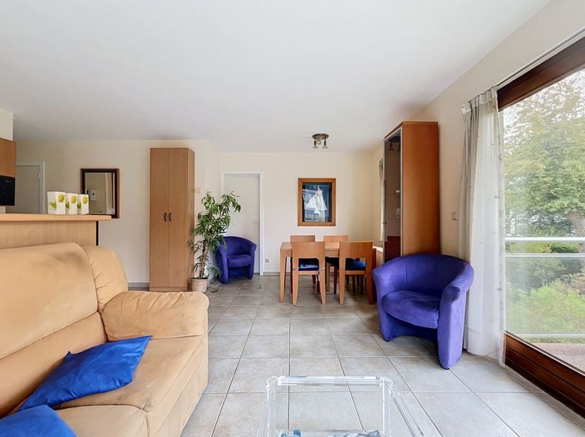 Dit appartement is rustig gelegen aan de Westhoekduinen.&amp;nbsp; De indeling is als volgt: Inkomhal, woonkamer met ingerichte keuken, badkamer met douch