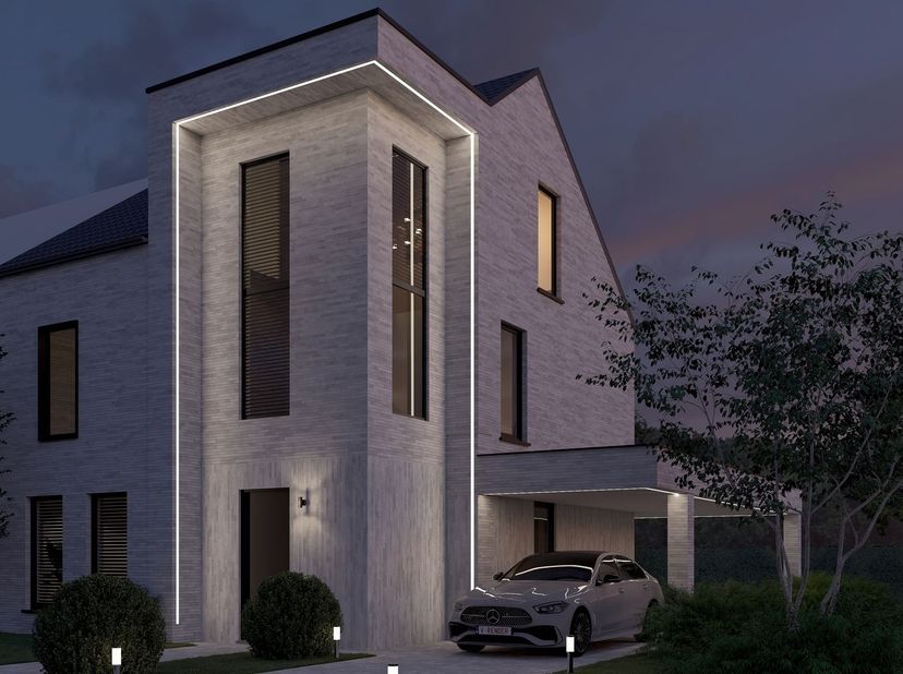 Nieuwbouwwoning te koop in Diepenbeek Steenakkerstraat<br />
In een rustige en aangename woonomgeving in Diepenbeek verrijst deze stijlvolle nieuwbou