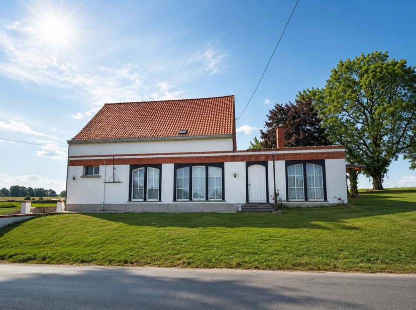 Au rez-de-chaussée, le hall d'entrée dessert une chambre, une toilette, la cuisine et le spacieux séjour en L de 43 m2. On retrouve également deux aut