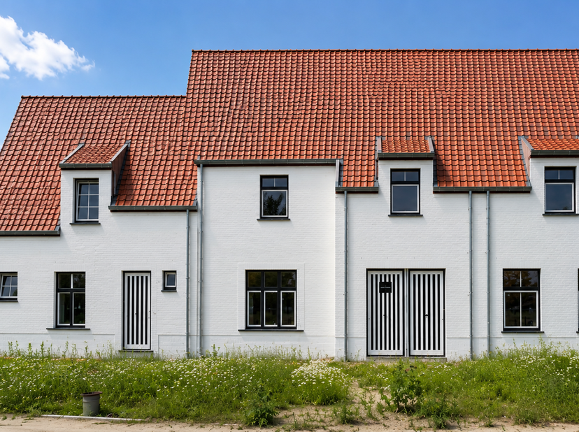 Exclusieve high-end nieuwbouwwoningen in een rustige doodlopende straat te Oostkamp<br />
In de Jan Breidelstraat in Oostkamp verrijst een exclusief e