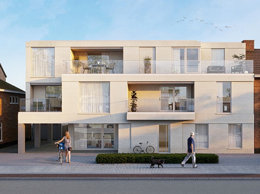 Residentie Clémence omvat 6 lichtrijke appartementen met oppervlaktes van 86 tot 98 m², elk voorzien van een ruim terras en/of private tuin. De appart