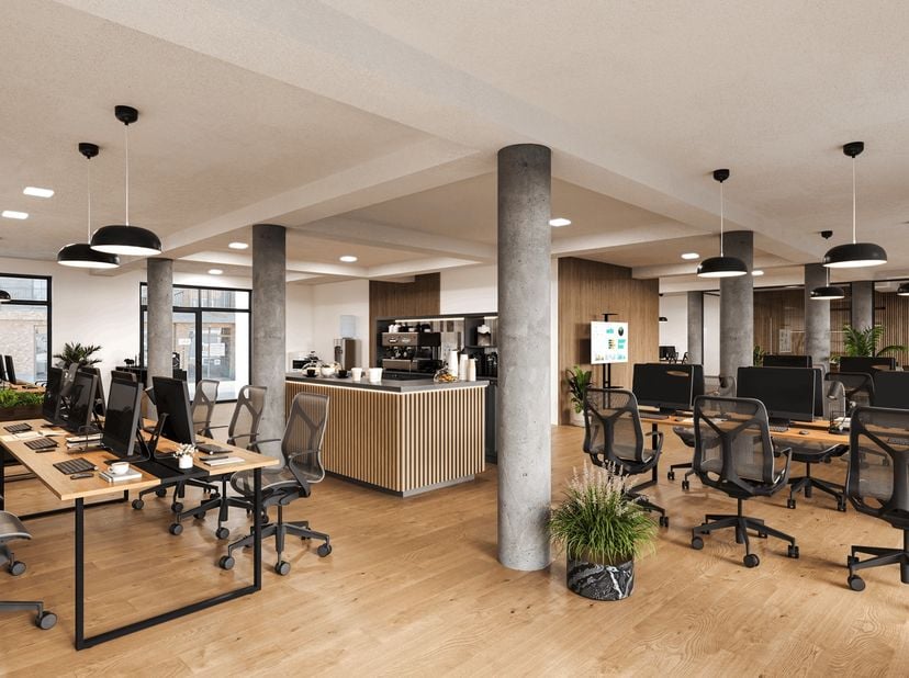 In het centrum van Oostrozebeke vinden we deze casco handelsruimte van 150m².<br />
<br />
De handelsruimte die nog volledig naar eigen wens kan inged