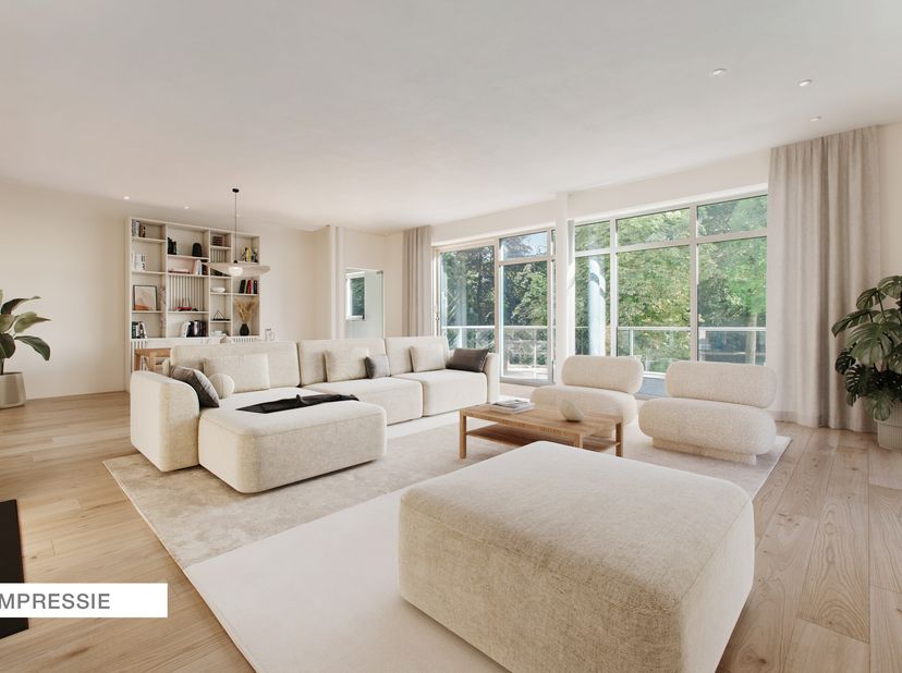 Ruim appartement van ca 208m² te koop in Residentie "De Dennen"  een oase van rust, luxe en natuur en gemak met een conciërge op het domein. Op de eer