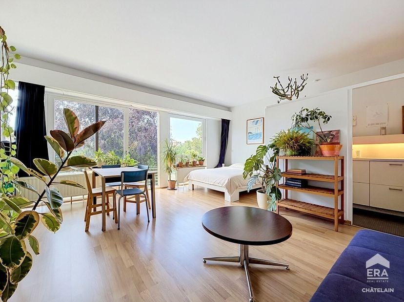 QUARTIER LOUISE  Beau studio avec une très belle terrasse bien orientée + parking !ERA CHATELAIN vous propose ce studio idéalement situé dans le quart