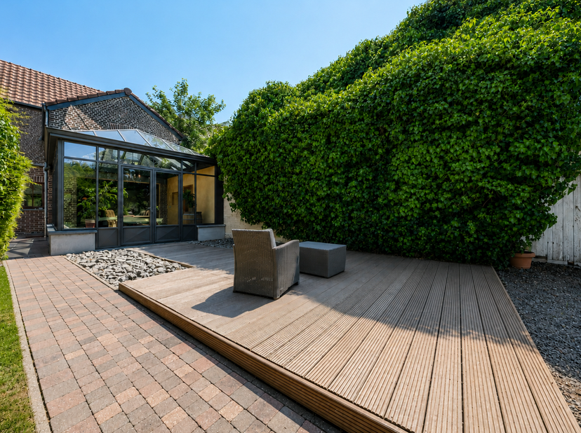 Easyhome biedt deze charmante woning met magazijn aan, ideaal gelegen in Hermalle-sous-Argenteau, vlakbij winkels, scholen, openbaar vervoer en belang