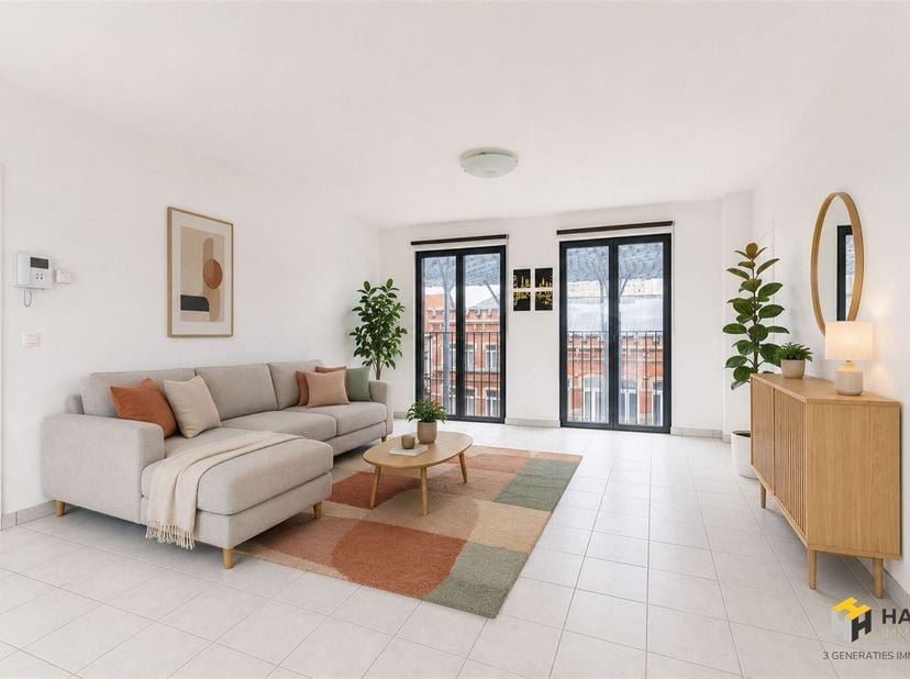 Ruim appartement (110 m²) met 2 slaapkamers en terras (12 m²) in Antwerpen (2020).<br />
Wonen tegenover Den Tir Shopping Center betekent genieten va