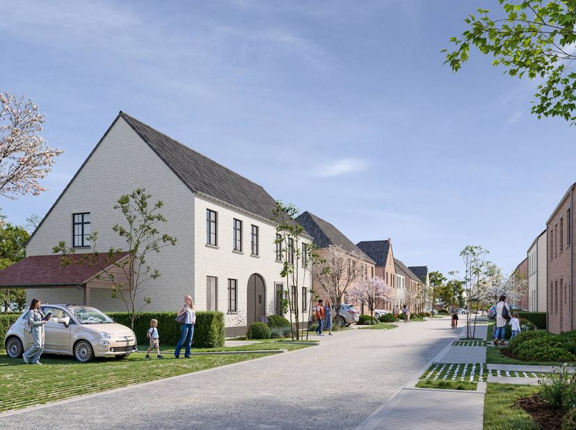 Ces maisons neuves à vendre sont situées dans le quartier calme de Sijsele, qui fait partie de la charmante ville de Damme. Le lotissement crée un env