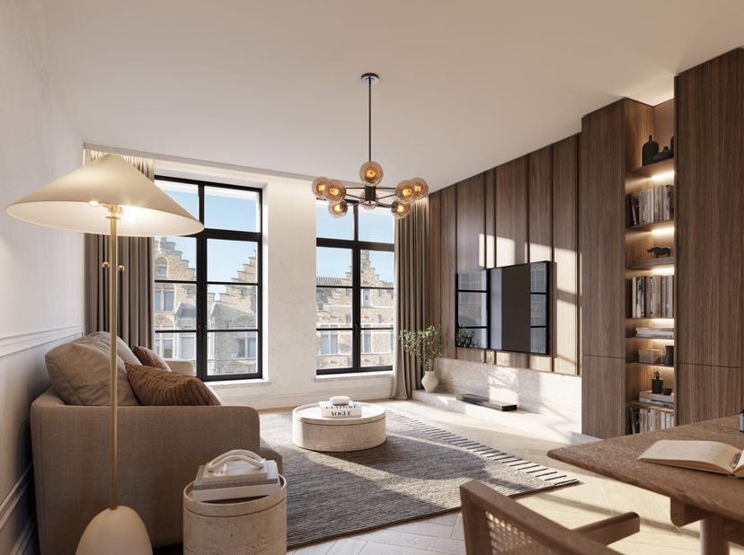 Ontdek dit unieke gelijkvloers appartement binnen dit nieuwbouwproject in het hart van Brugge — ideaal voor wie comfort en buitenruimte wil combineren