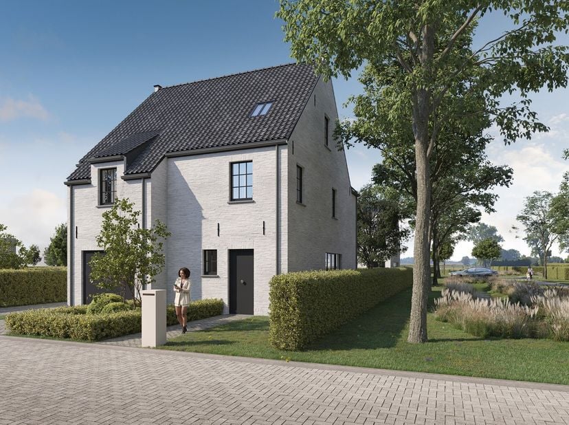 Riante open bebouwing in landelijke stijl op lot 26 in deze nieuwe residentieel gelegen verkaveling. Grote inpandige garage, ruime woonkamer met inger