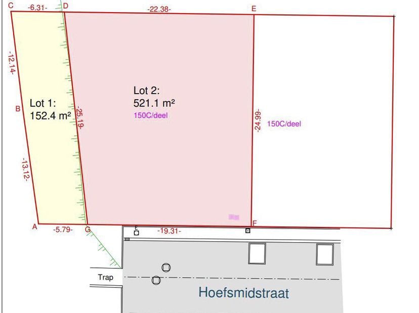 BOUWGROND VOOR OPEN BEBOUWING <br />
 <br />
Goed gelegen. Zie lot 2 op het verkavelingsplan. <br />
Met mogelijkheid voor open bebouwing, binnen een