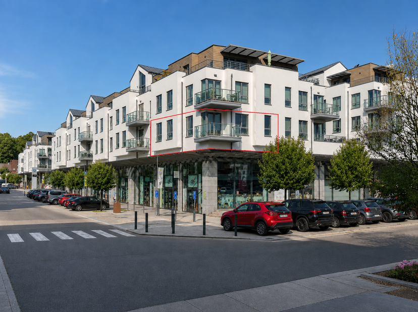 Situation et informations générales<br />
L’Immobilière Hendrix vous propose cet élégant appartement 2 chambres de ±90 m² idéalement situé aux Papeter