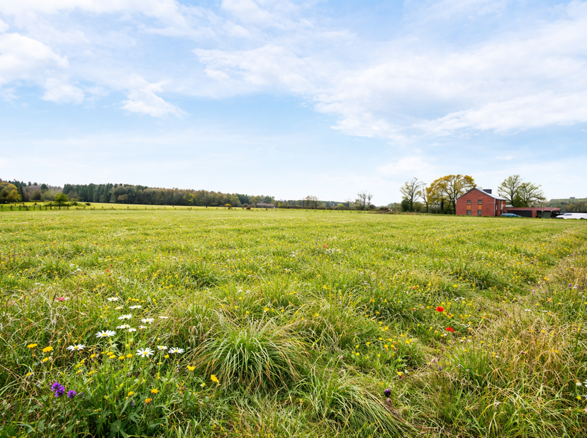 Philippe d’EasyHome a le plaisir de vous présenter ce magnifique terrain à bâtir situé à Ferrières, dans le paisible hameau de Bruyère Fagnette. Avec