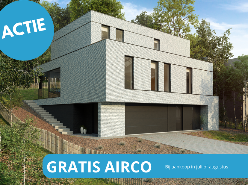 HERENT: In de mooie en gegeerde residentiële wijk ‘Schoonzicht’ wordt een zeer ruime (358 m² bebouwde oppervlakte) nieuwbouw-villa gebouwd op een mooi