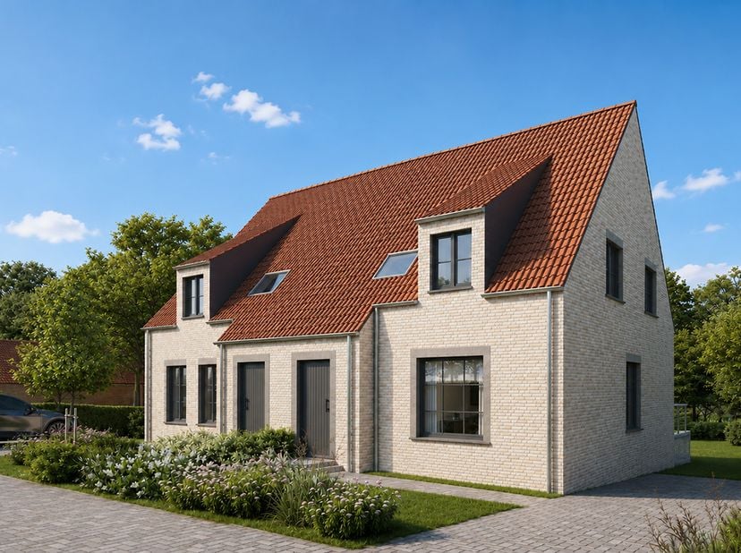 Op zoek naar een energiezuinige gezinswoning in een groene omgeving? Deze landelijke halfopen woning beschikt over 3 slaapkamers en combineert een cha
