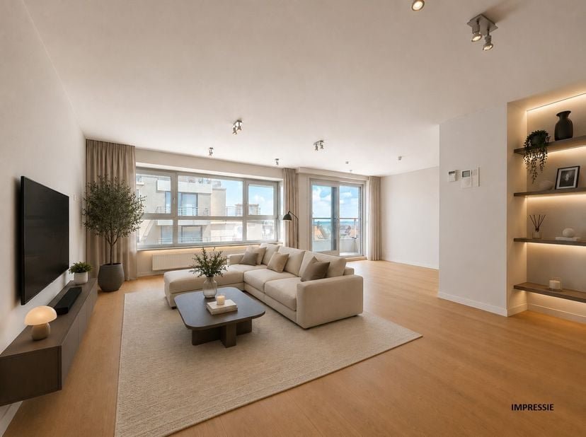 Instapklare penthouse met zijdelings zeezicht, rustig gelegen in een zijstraat van de Zeedijk en de winkelstraat van Nieuwpoort-Bad. Dankzij deze topl