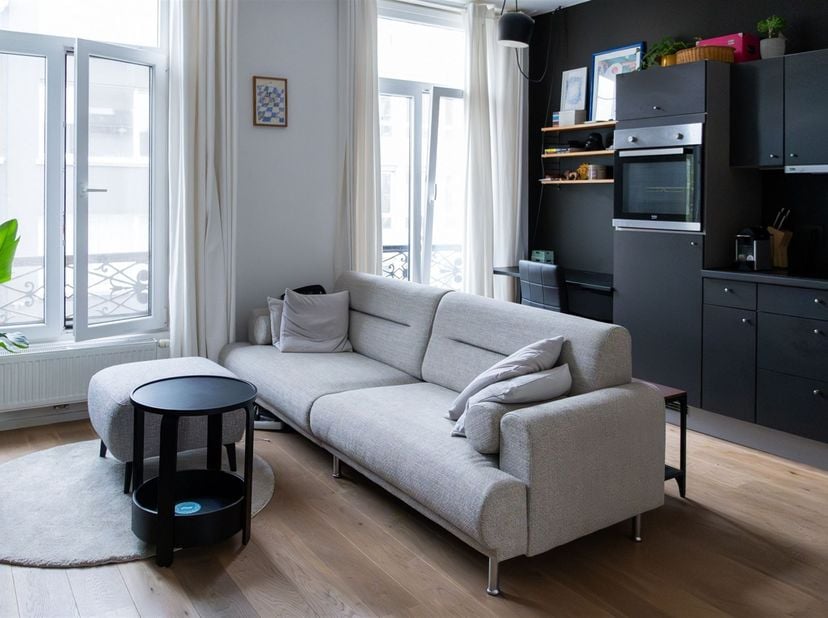 1-slaapkamerappartement op absolute topligging aan de Italiëlei, vlakbij de studentenbuurt, het centrum van Antwerpen en Park Spoor Noord. Dankzij de