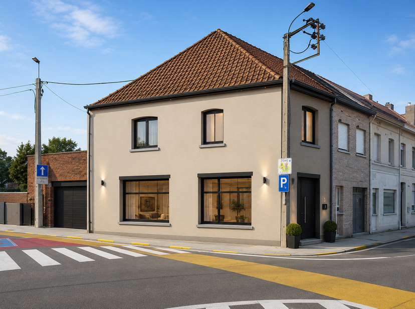 Ontdek deze ruime woning met groot atelier en aangename tuin, gelegen op een bijzonder centrale locatie in de Tuinstraat in Harelbeke. De woning is te