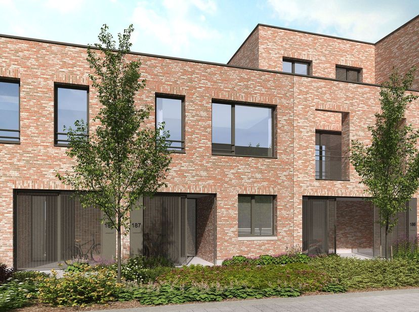Moderne gesloten energiezuinige woning (195 m²) met 3 slaapkamers, een fietsenberging en een tuin met oost-oriëntatie. <br />
Deze gesloten woning wor