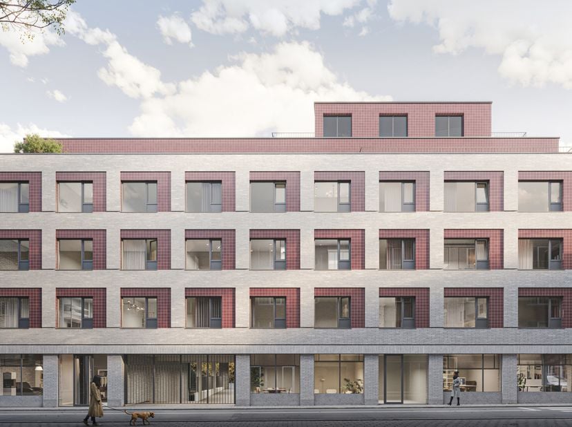 Op de Lange Herentalsestraat, een centrale verbindingsstraat tussen het Centraal Station, de Keyserlei en het Antwerpse stadscentrum, komt dit casco h