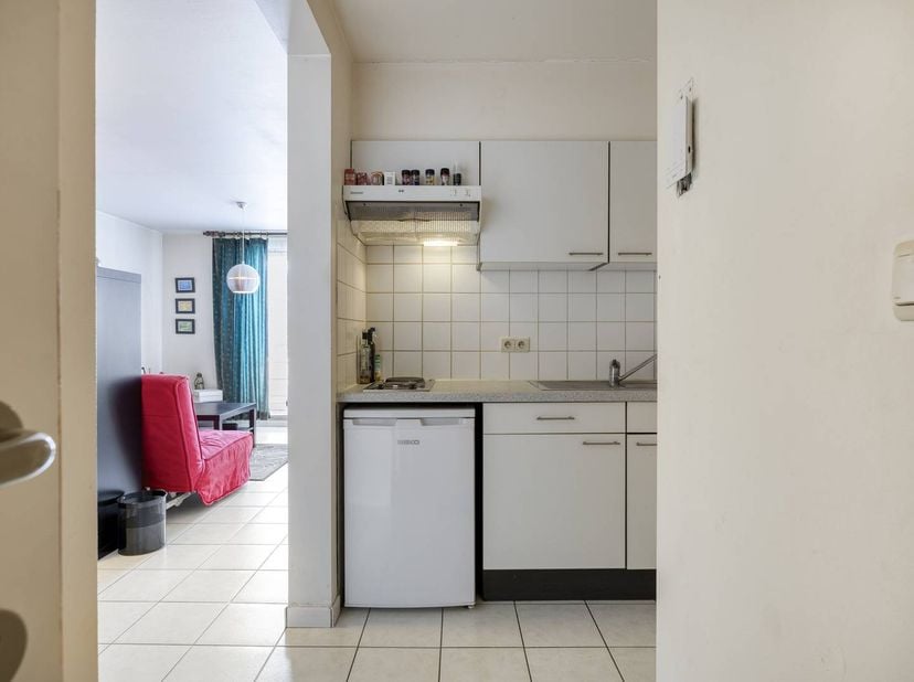 Cet appartement d'environ 50 m² est situé au premier étage d'un petit immeuble, situé au 34 de la Boomkensstraat à Hasselt. Grâce à son emplacement id