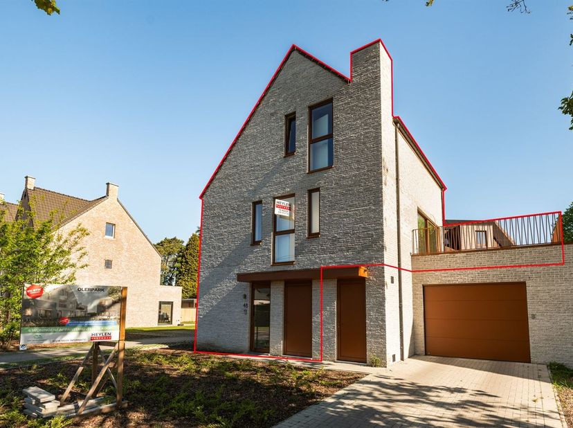 Maison neuve économe en énergie avec 3 chambres, une grande terrasse ensoleillée et un garage à Olen<br />
Vous recherchez une maison économe en énerg