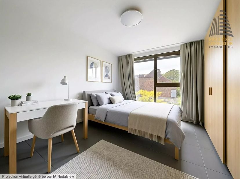 Anderlecht - Ref: 756899 - Studentenkamer - Project UNEST ERASMUSDE<br />
Moderne en lichte studio van 25 m², gemeubileerd en klaar voor gebruik, gele