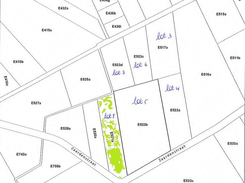 Terrain à vendre à Zaardenstraat,
                    2460 Kasterlee