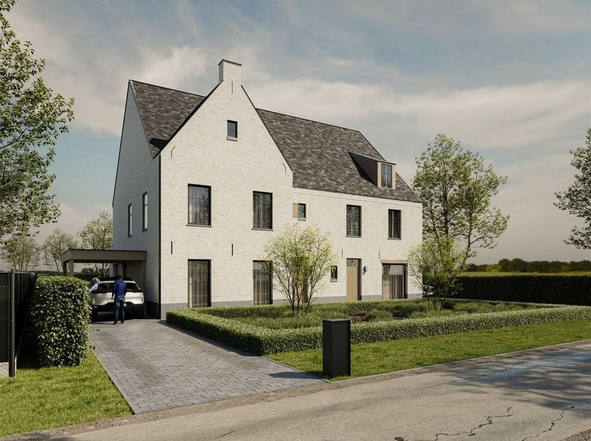 Ruime halfopen nieuwbouwwoning (232m²) gelegen op een exclusief perceel omgeven door groen<br />
<br />
Ontdek deze twee prachtige nieuwbouwwoningen