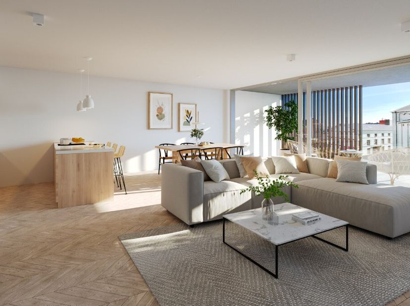 Royale is een stijlvol nieuwbouwproject op de Grote Markt van Sint-Niklaas, met lichtrijke appartementen, ruime zuidgerichte terrassen en een tijdloze
