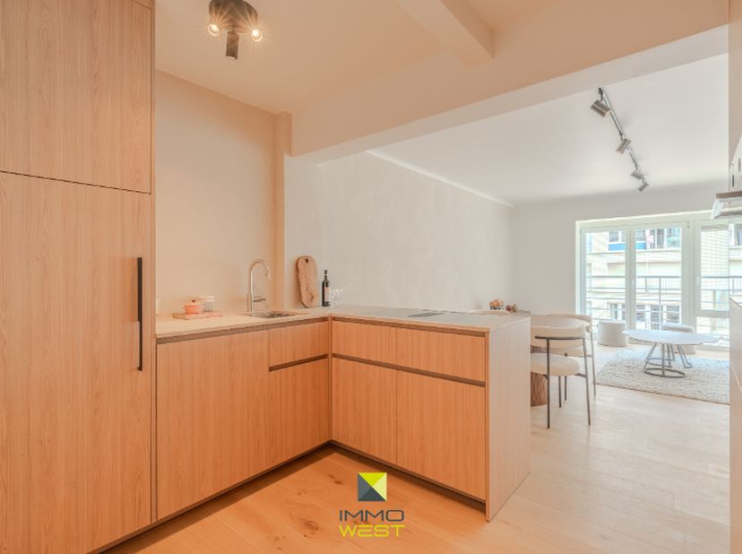 In het hartje van Sint-Idesbald nabij winkels, horeca en openbaar vervoer kunt u dit high-end gerenoveerd appartement terugvinden. De hoge afwerking z