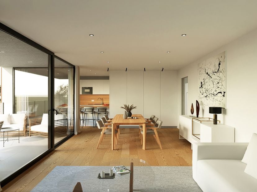 Appartement au 3ème situé sur la place de Rekkem.<br />
À la frontière franco-belge, ce village paisible séduit par son équilibre idéal entre tranquil