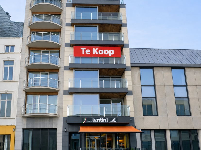 Magnifique appartement aux finitions soignées, situé au 41 Alfons Pieterslaan, 3e étage, à Ostende. Il se trouve dans une résidence à petite échelle e