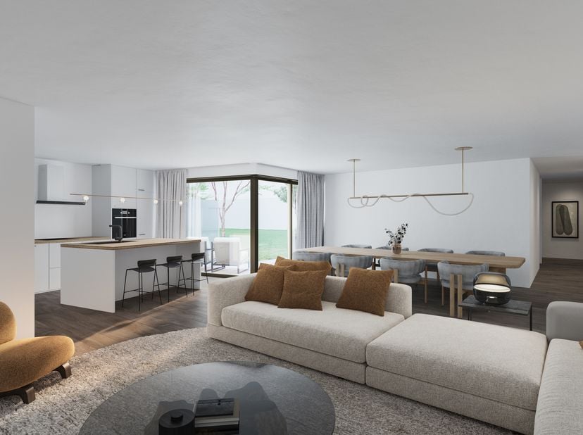 Ruim 2 slaapkamer appartement op het gelijkvloers. Voorzien van een mooie leefruimte met aansluitend terras en terrasberging. Het terras is gelegen aa