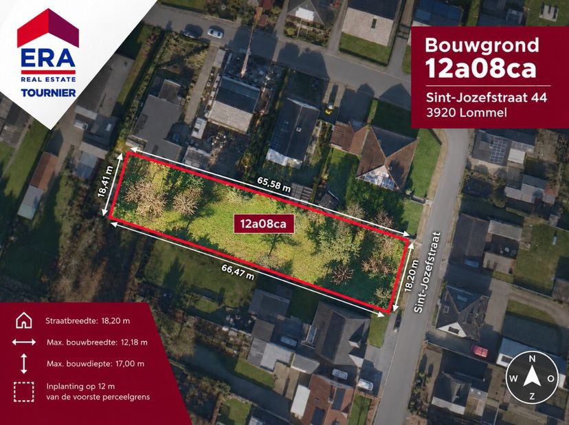 Grond te koop in Sint-Jozefstraat z/n,
                    3920 Lommel