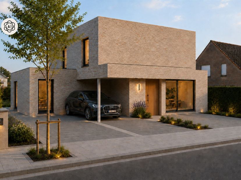 Villa moderne ÉNERGÉTIQUEMENT EFFICACE de QUALITÉ. Idéalement située dans le quartier verdoyant de Marke, cette villa élégante offre le mélange parfai