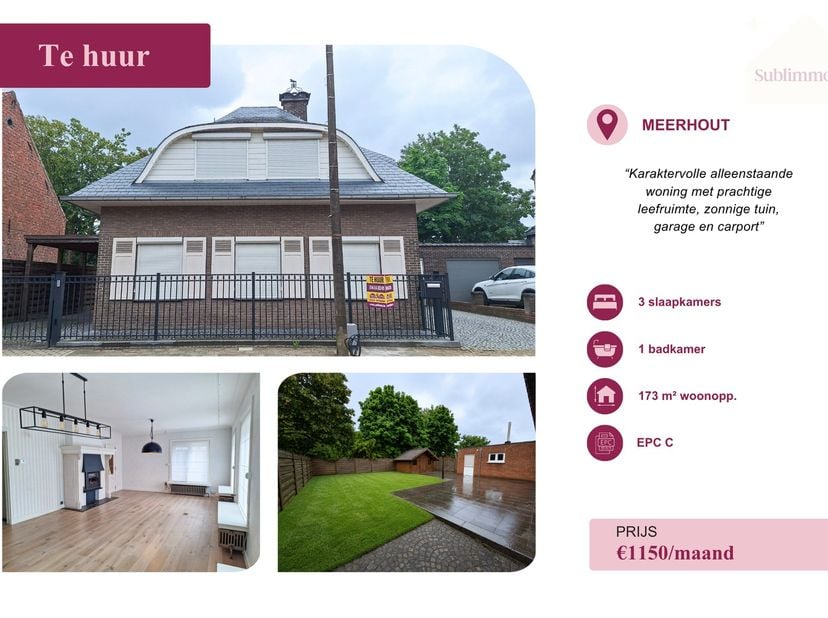 Maison à louer
                    à 2450 Meerhout