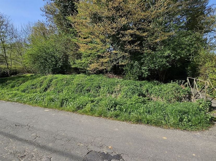 Terrain de 4 ares.<br />
Il propose +/- 31 mètres de façade sur une moyenne de 11 mètres de profondeur.<br />
Situé en zone d'habitat à caractère rura