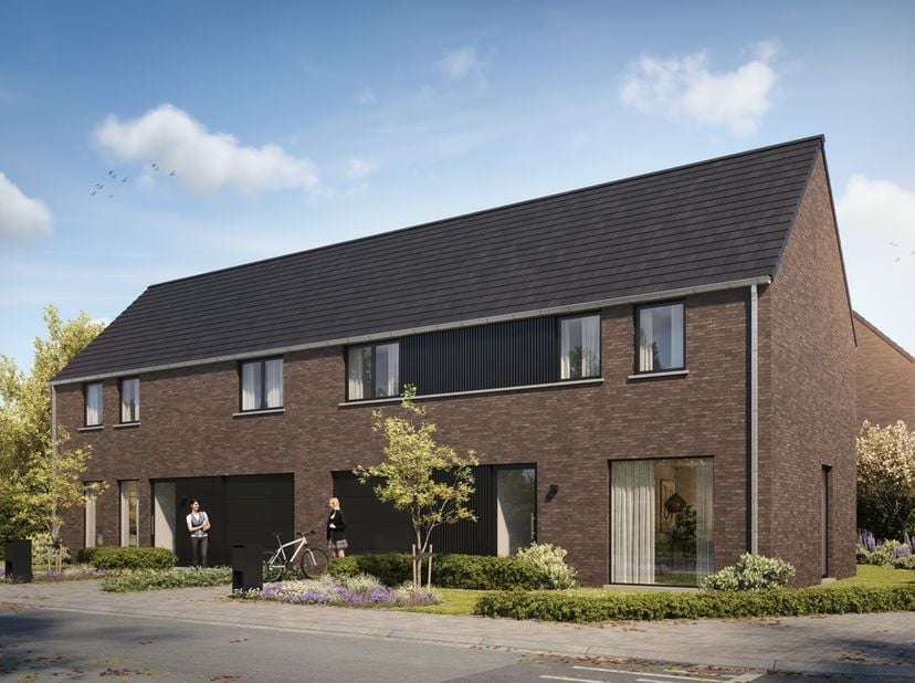 Hectaar réalise des logements neufs lumineux, économes en énergie et aménagés de manière pratique dans le cadre d’un projet à petite échelle à Merchte