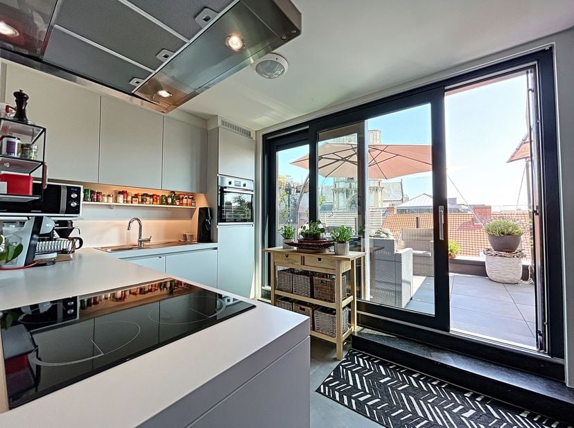 Localisation<br />
Le penthouse fait partie de la r&amp;eacute;sidence "Collegehof" et est situ&amp;eacute; au c&amp;oelig;ur de la ville historique de Gand. Ici,