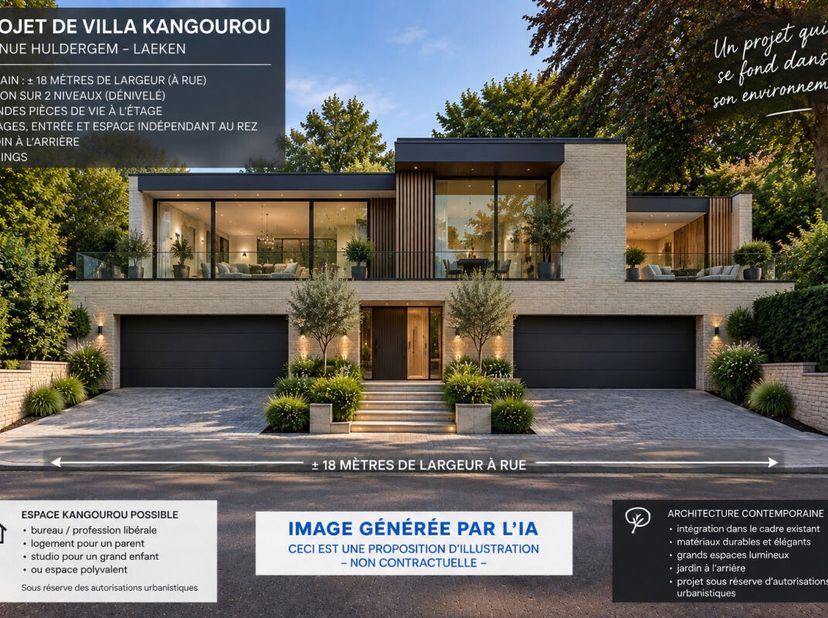 Grond te koop in Avenue Huldergem,
                    1020 Laken