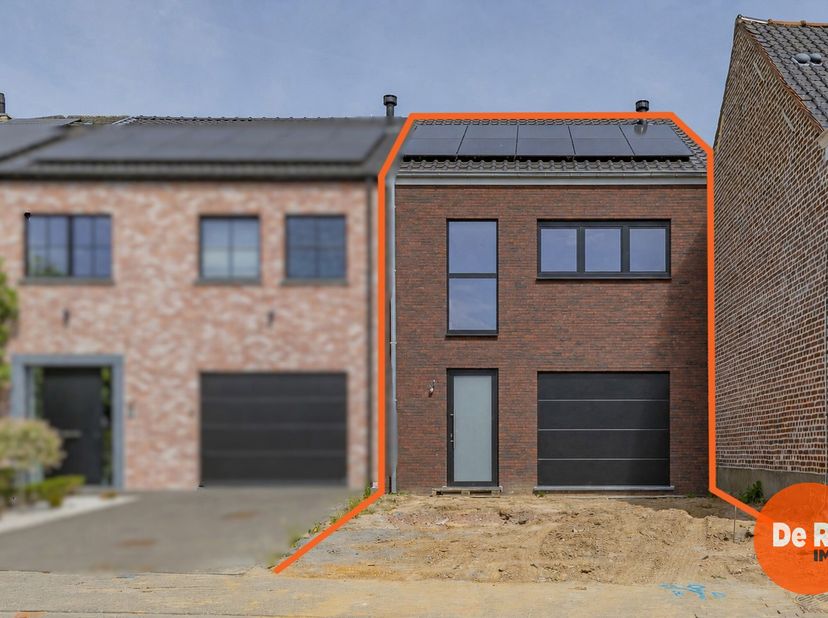EERSTE BEZOEKDAG OP ZATERDAG 13 JUNI VAN 10U TOT 13U (ENKEL OP AFSPRAAK)<br />
DENDERHOUTEM – Energiezuinige nieuwbouwwoning met 3 slaapkamers en aang