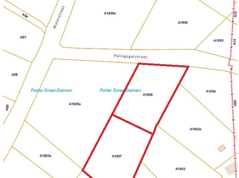 Grond te koop in Palingsgatstraat .,
                    9112 Sinaai
