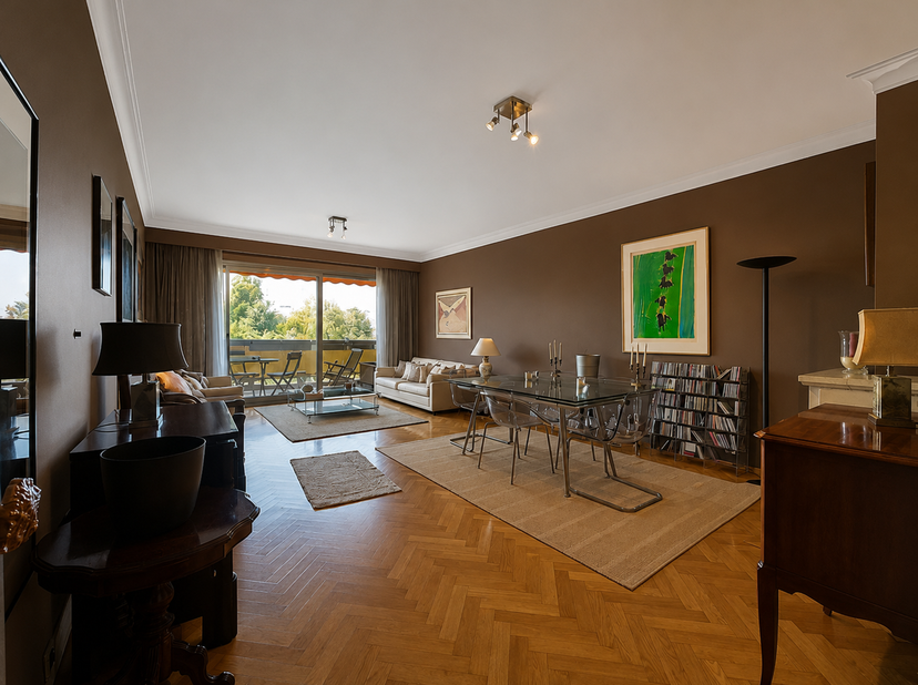 Uccle – Parc Brugmann | 3 chambres, 2 terrasses, box fermé<br />
Uccle – Avenue de la Ferme Rose 9B, 1180 Uccle<br />
Au cœur du très prisé Parc Brugm