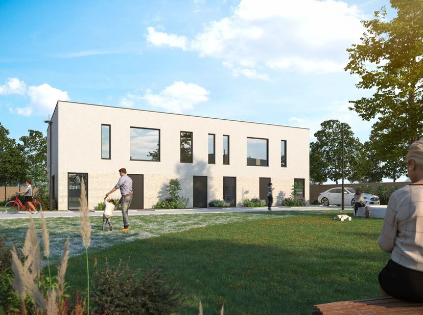 [[ CE BIEN PARTICIPE À LA JOURNÉE MAISONS OUVERTES ERA LE 13/6 DE 13:00 À 14:00 ]] À vendre : maison moderne fermée dans le centre de Menin, année de