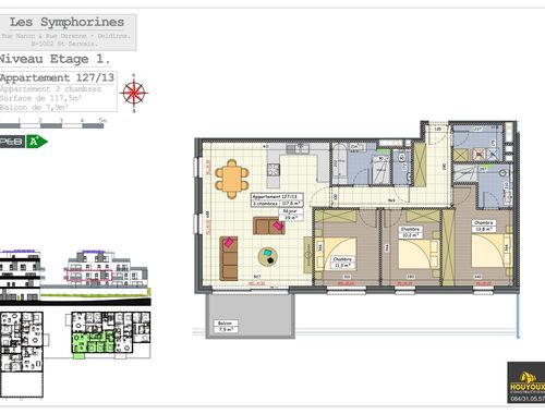                                         Appartement te koop in Saint-Servais, € 430.000

